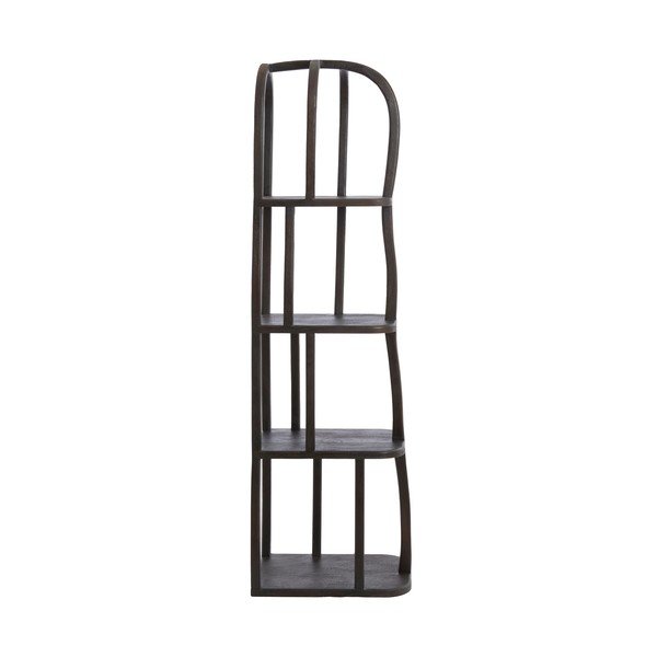 Regál z mangového dreva v tmavo prírodnej farbe 53x175x40 cm Lowe – Light & Living-image-1