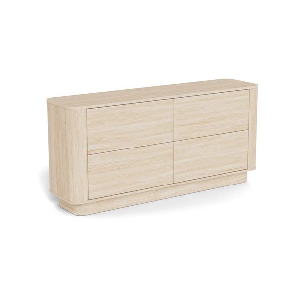 Komoda v dekore duba v svetlo prírodnej farbe 160x75x40 cm Atmore – Actona