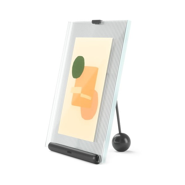 Čierny sklenený stojací rámček 16x20 cm Flute – Umbra-image-4