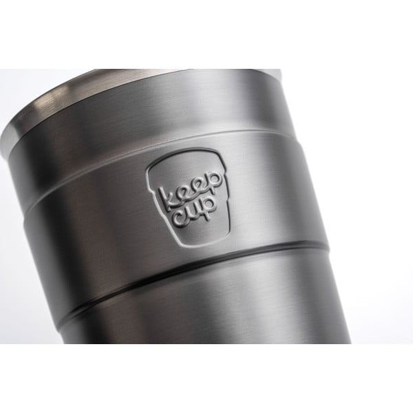 Sivý cestovný hrnček s vekom KeepCup Nitro Thermal, 340 ml-image-3