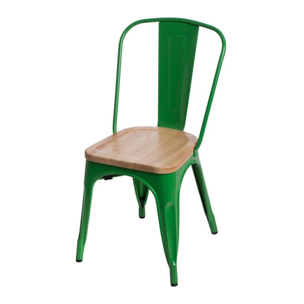 Tmavozelená stolička D2 Paris Ash Wood