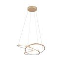 LED stmievateľné závesné svietidlo v zlatej farbe Darvin – Trio