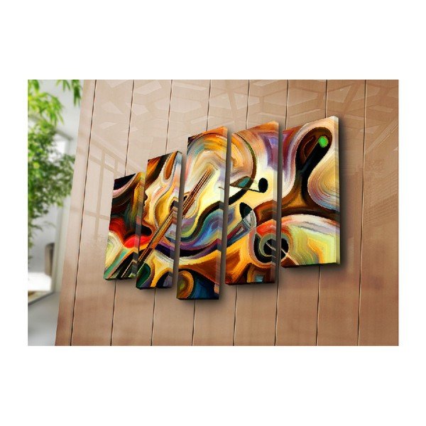 Viacdielny obraz Abstract Music, 105 × 70 cm-image-2