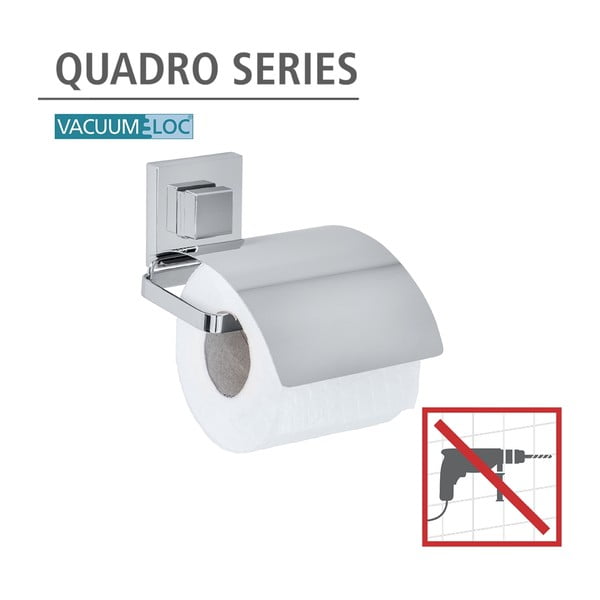 Držiak na toaletný papier bez nutnosti vŕtania Wenko Vacuum-Loc, až 33g-image-4