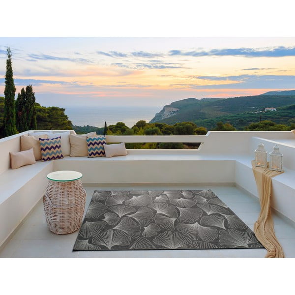 Tmavosivý vonkajší koberec Universal Tokio, 80 x 150 cm-image-1