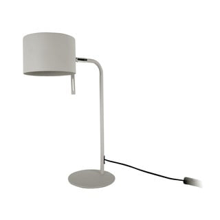 Sivá stolová lampa Leitmotiv Shell, výška 45 cm