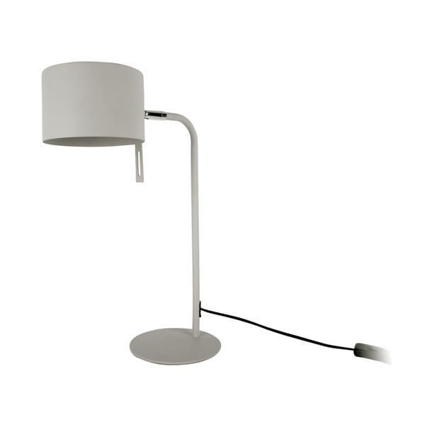 Sivá stolová lampa Leitmotiv Shell, výška 45 cm