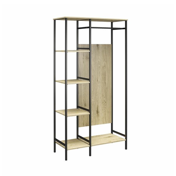 Šatníková skriňa v dekore duba 95x180 cm Modine - Støraa-image-2