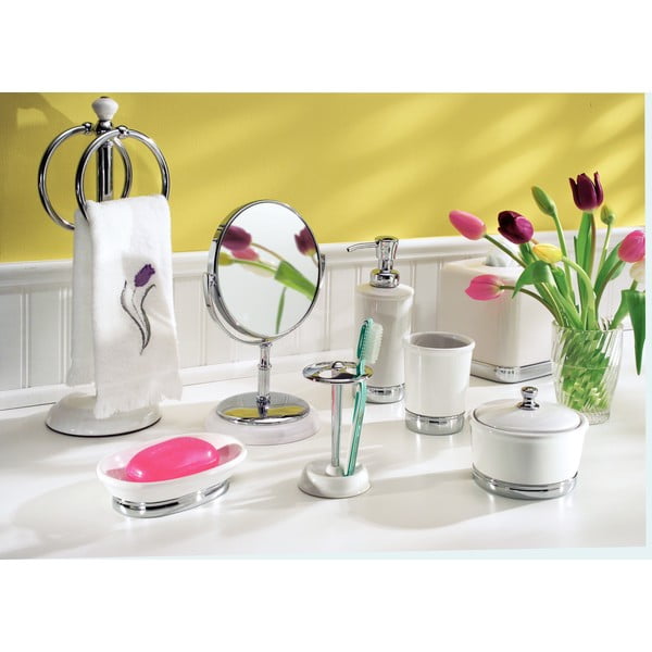 Biely pohárik na zubné kefky iDesign York-image-1