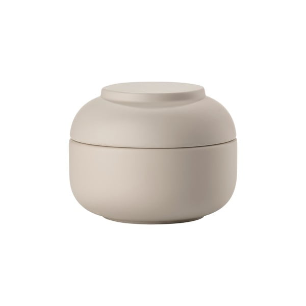 Béžový kameninový kúpeľňový organizér na vatové tampóny Sensu – Zone