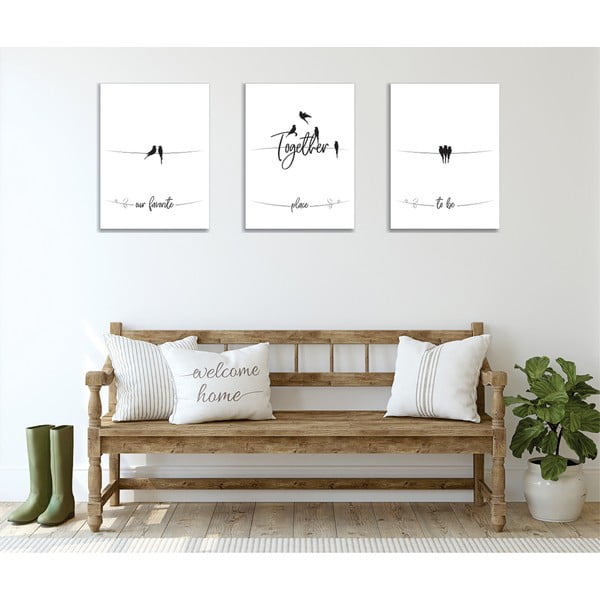 Obrazy v súprave 3 ks 30x40 cm – Wallity-image-3