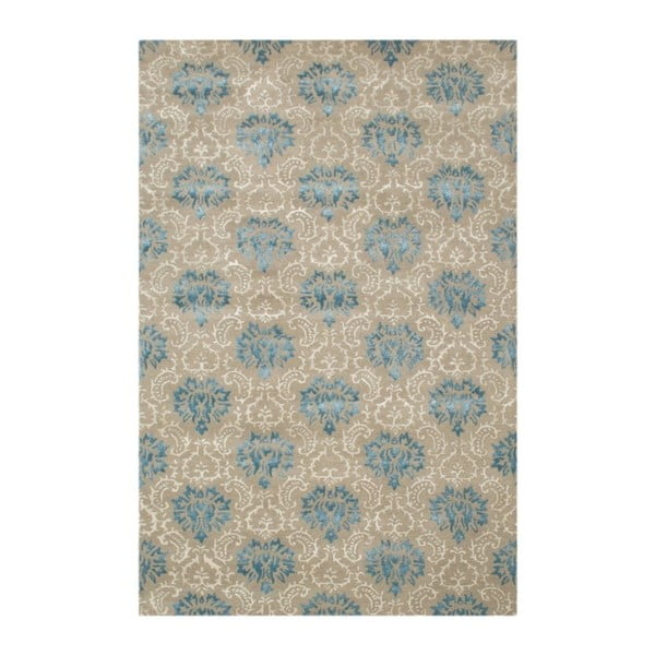 Ručne tuftovaný modrý koberec Texas, 244x153cm