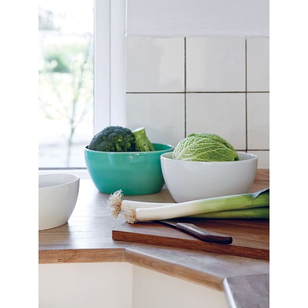 Biela kameninová miska Kähler Design Ursula, 22 × 13,5 cm-image-2