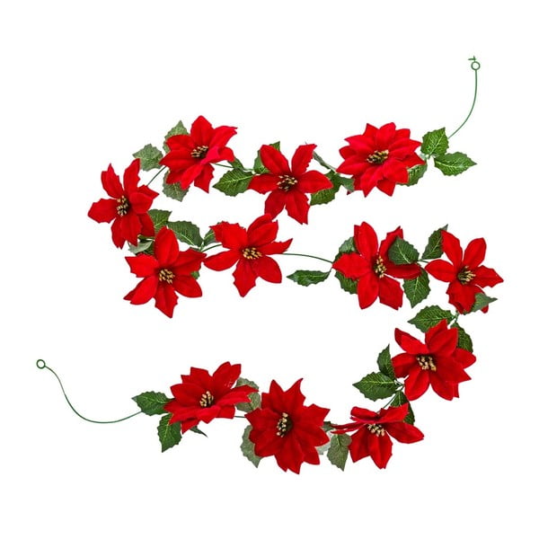 Vianočná girlanda 180 cm Poinsettia – Casa Selección