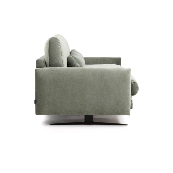 Zelená zamatová pohovka 240 cm Veliro – Kave Home-image-3