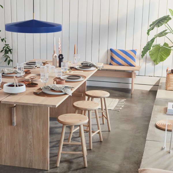 Modré kovové závesné svietidlo ø 65 cm Hatto – OYOY Living Design-image-1