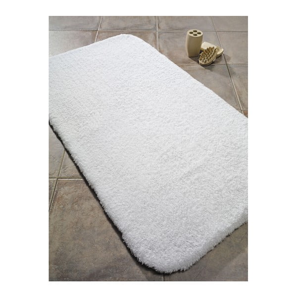 Biela kúpeľňová predložka Confetti Bathmats Organic 2000, 60 × 80 cm