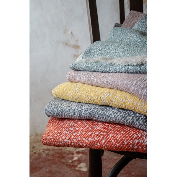 Červený pléd s podielom bavlny Euromant Dotty Diamond, 140 x 180 cm-image-3