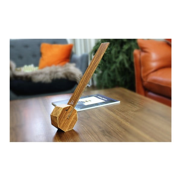 Hnedá LED stolová lampa (výška  38 cm) Octagon One – Gingko-image-1