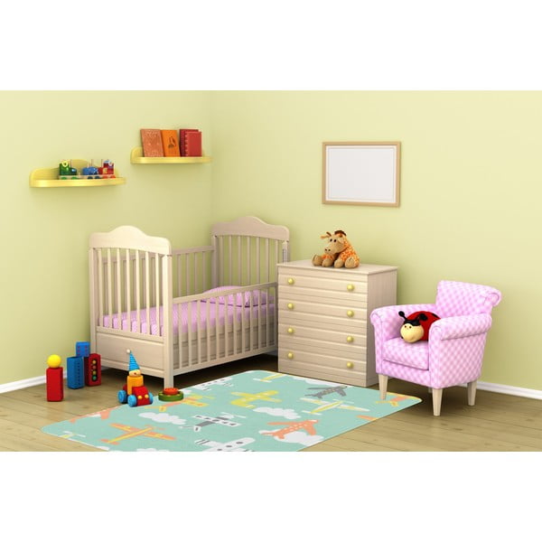 Svetlozelený detský koberec 100x140 cm Happy Plains – Oyo Concept-image-2