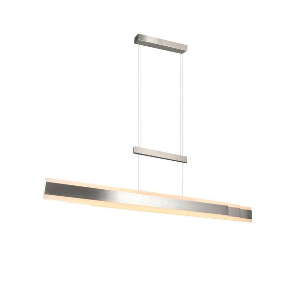 LED závesné svietidlo v matne striebornej farbe s kovovým tienidlom Arcola – Trio-image-3