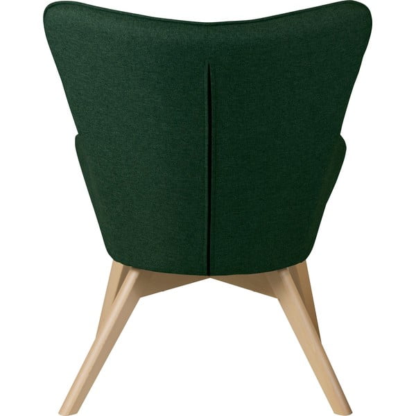Tmavozelené kreslo s podnožkou Niko – Ropez-image-4