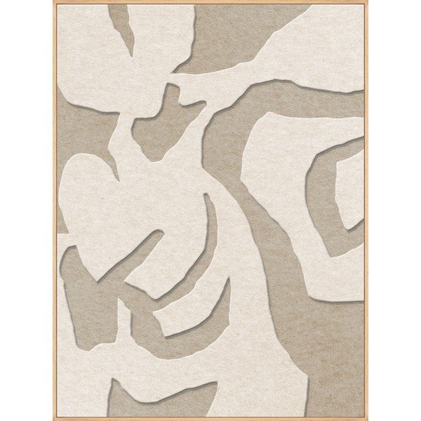 3D obraz s rámom/akustický 90x120 cm Soft Embrace 1 – Malerifabrikken