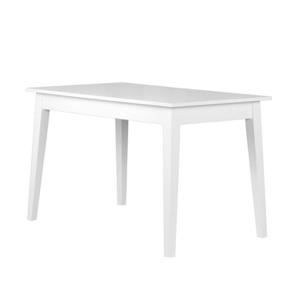 Biely rozkladací jedálenský stôl Durbas Style Otto, 120 × 73 cm