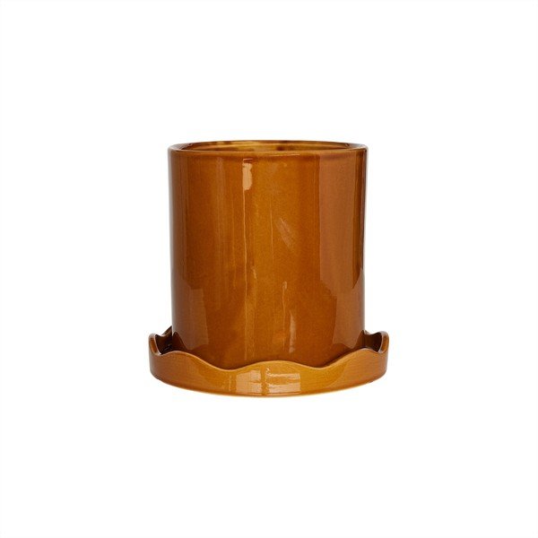 Kameninový ručne vyrobený obal na kvetináč ø 16,5 cm Nami – OYOY Living Design