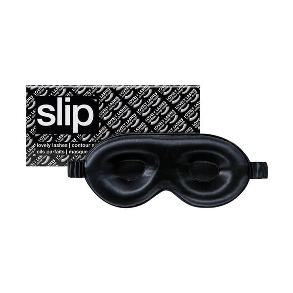 Čierna hodvábna maska na spanie Contour Black – slip-image-2