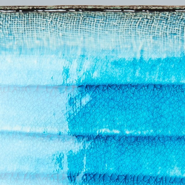 Modrý keramický servírovací tanier Mij Sky, 21 x 13,5 cm-image-2