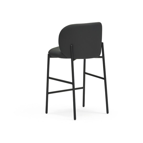 Čierna čalúnená barová stolička Mogi – Teulat-image-4
