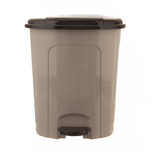 Hnedý nášľapný plastový odpadkový kôš 30 l – Orion-image-4