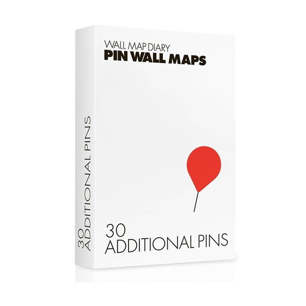 Náhradné špendlíky pre Pin World mapy, 30 ks