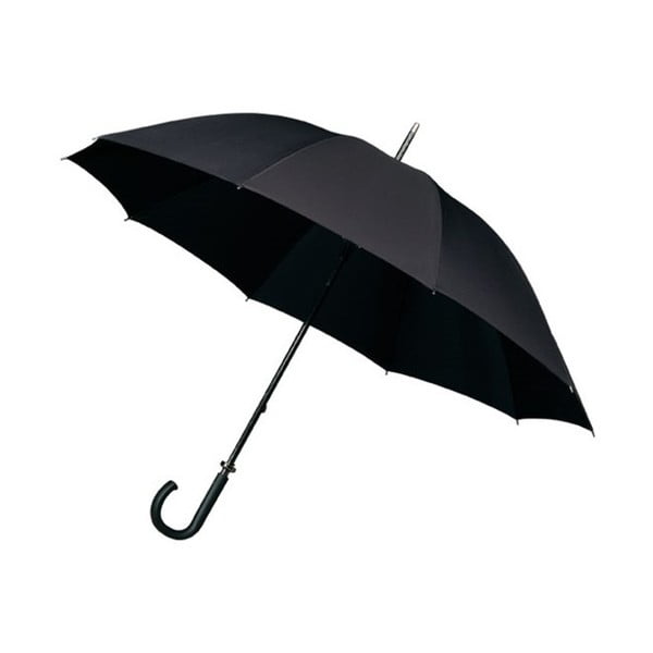 Čierny tyčový dáždnik Ambiance Wind, ⌀ 120 cm