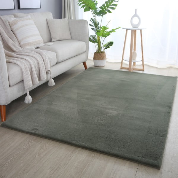 Zelený prateľný koberec 200x290 cm Pouffy – Ayyildiz Carpets-image-1