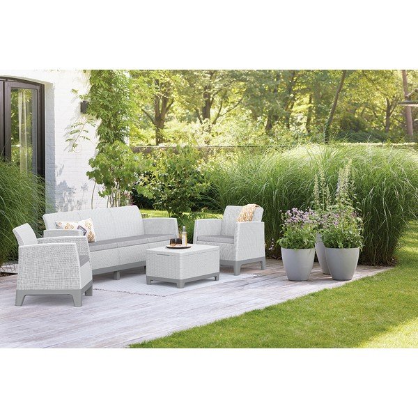 Svetlosivá záhradná lounge súprava pre 5 osôb Scandi Forma – Keter-image-1