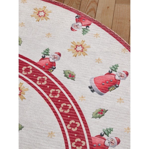 Červený okrúhly koberec s vianočným motívom ø 160 cm Toy's Delight Santa Claus – Villeroy&Boch-image-3