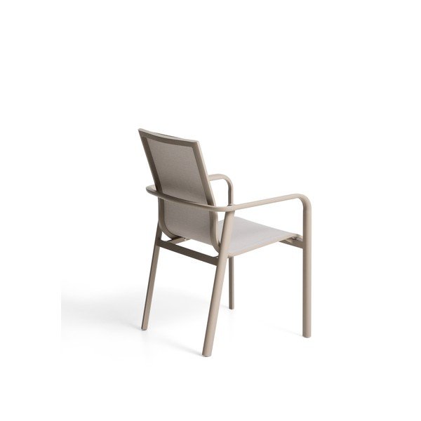 Béžová/taupe záhradná stolička Canea – Kave Home-image-4