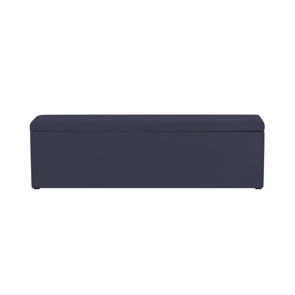 Tmavomodrý otoman Mazzini Sofas Ancona, 200 × 46 cm-image-4