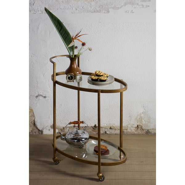 Servírovací stolík na kolieskach 35x67 cm Push – WOOOD-image-1