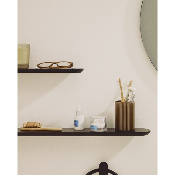 Čierne police v súprave 2 ks 55 cm Arely – Kave Home-image-1