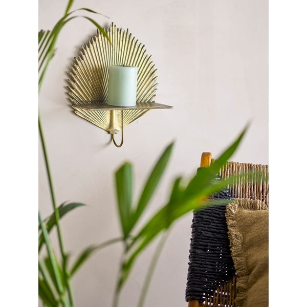 Kovová polica v zlatej farbe 26 cm Venche – Bloomingville-image-1