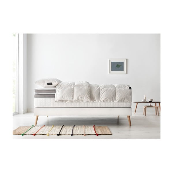 Set dvojlôžkovej postele, matraca a paplóna Bobochic Paris Bobo, 100 × 200 cm + 100 x 200 cm