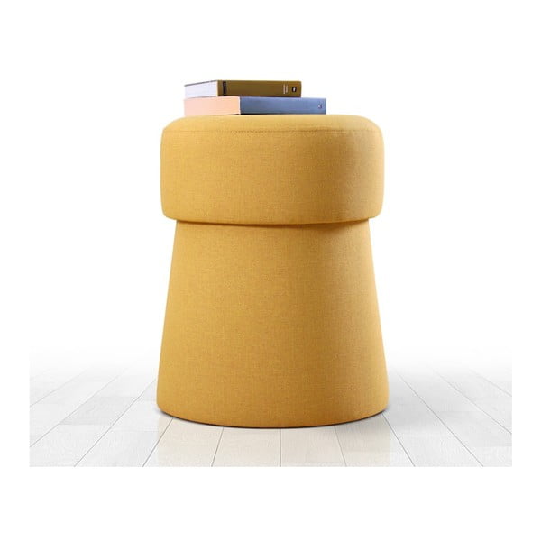 Taburet v horčicovej farbe Beans – Artie-image-2