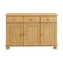 Nízka komoda z borovicového dreva v prírodnej farbe 116x76 cm Ella – Støraa
