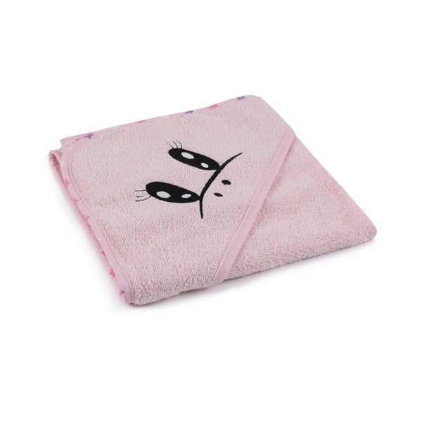 Ružový bavlnený detský župan a osuška v súprave 3 ks veľkosť 0-2 roky Unicorn – Foutastic-image-4