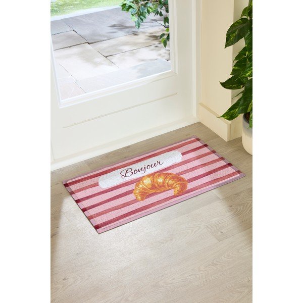 Rohožka z PVC 40x70 cm  Croissant Bonjour – Artsy Doormats-image-2
