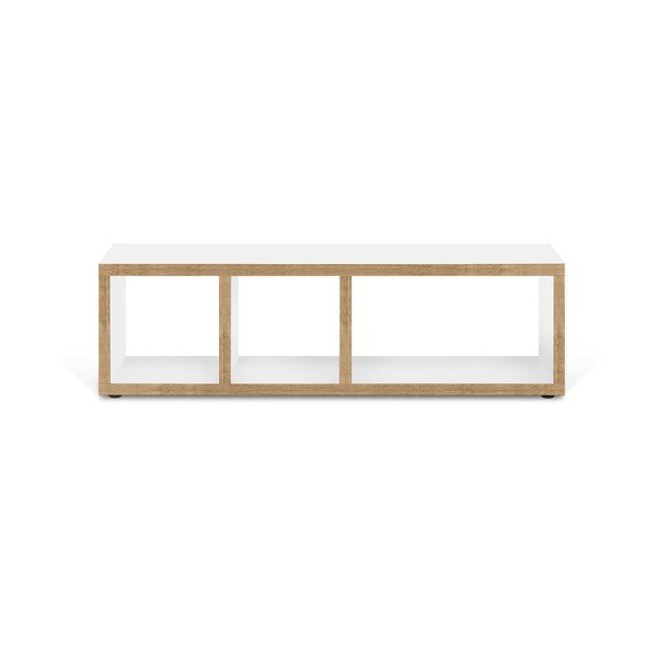 TV stolík v bielo-prírodnej farbe 150x45 cm Berlin – TemaHome