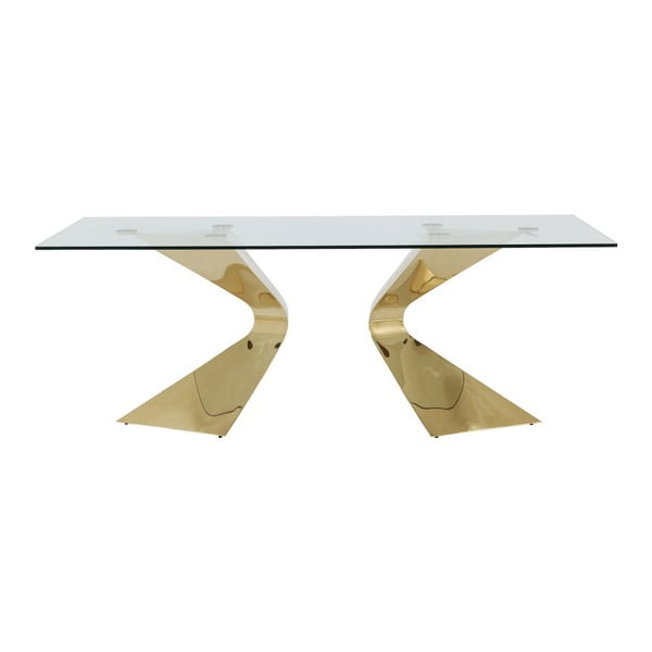 Jedálenský stôl s nohami v zlatej farbe Kare Design Gloria